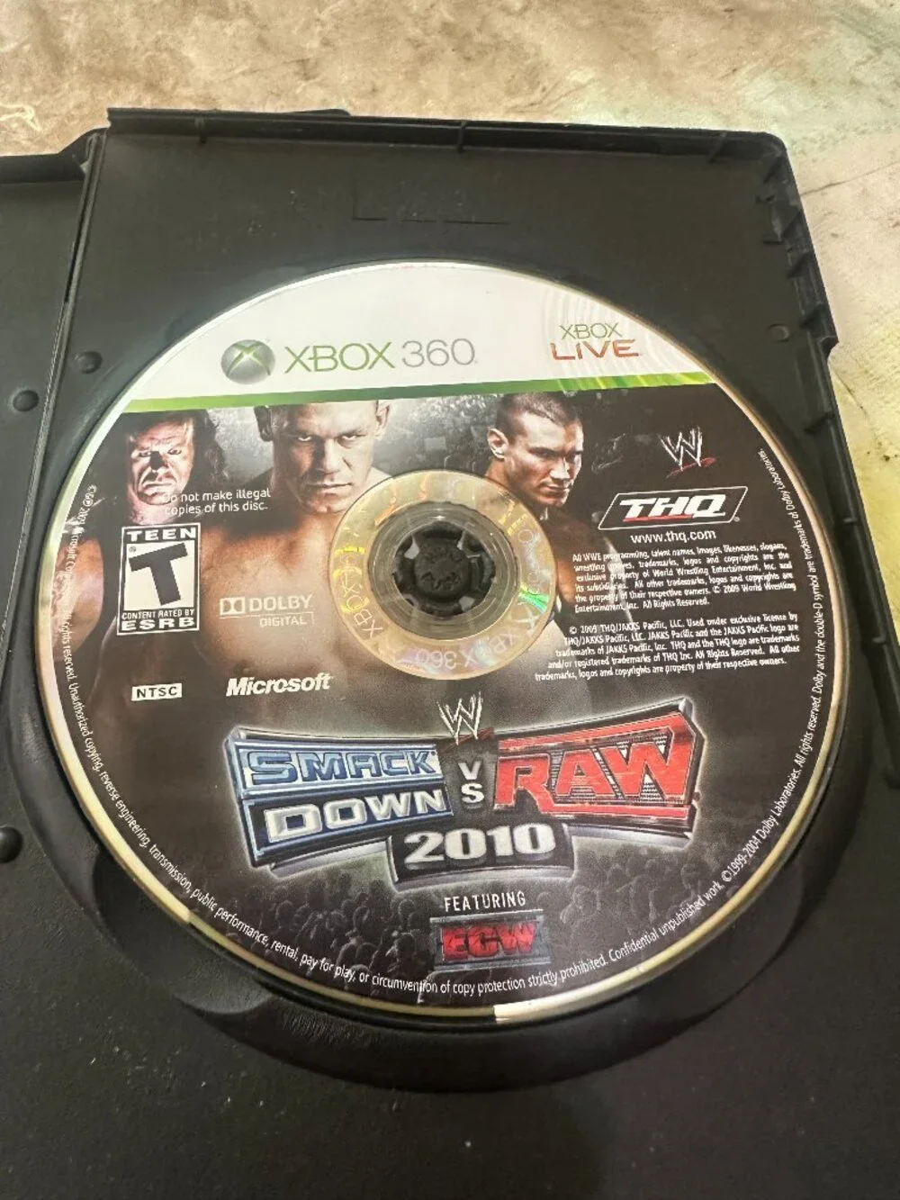WWE SmackDown vs. Raw 2010 Featuring ECW (Microsoft Xbox 360, 2009)